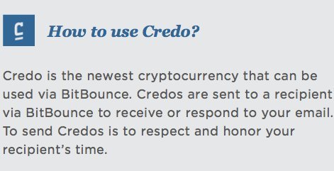  credo spam platform coin developers messages often 