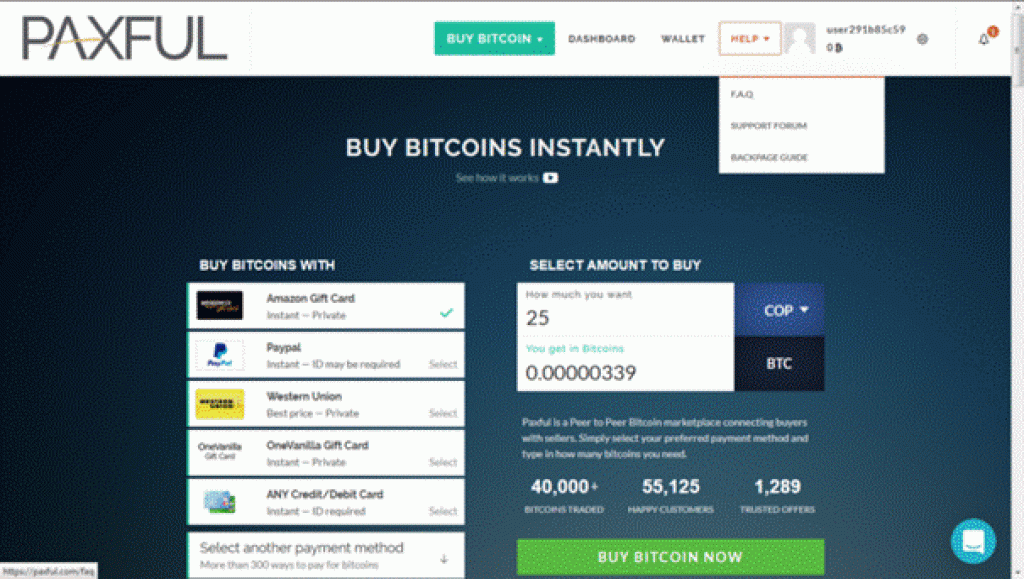 How to buy bitcoin with amazon gift card on paxful