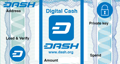 sent dash from paper wallet