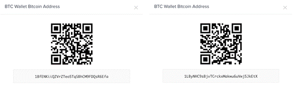 new address for transactions