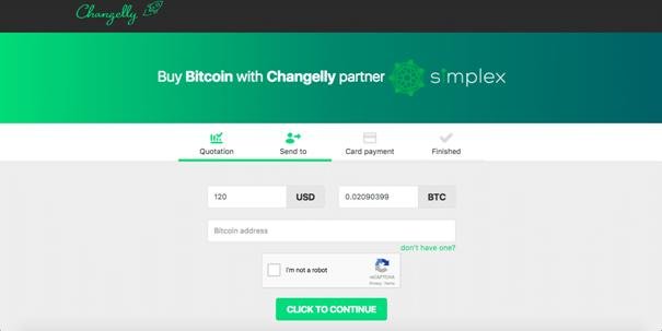 Changelly UI