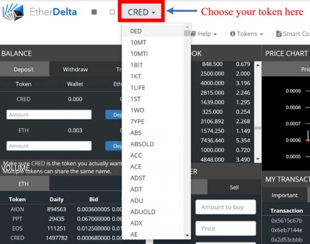 how to send eth from etherdelta to coinexchange