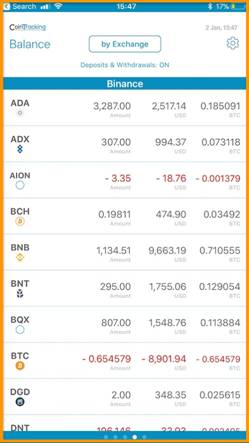  Cointracking features