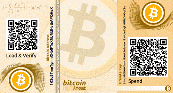 Bitcoin paper wallet