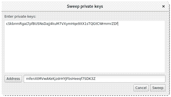 Sweep Private keys
