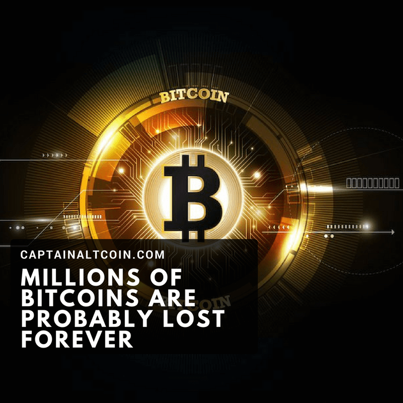 how many bitcoins have been lost forever