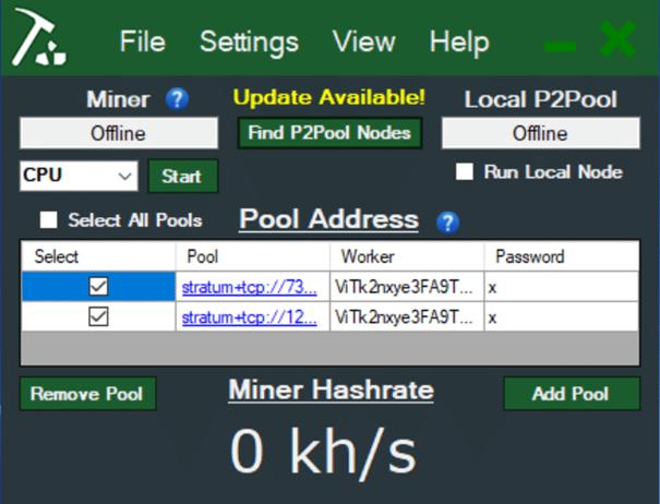 gui crypto miner got mac