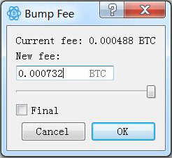 Bump Fee