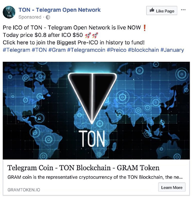 Scam TON ICO