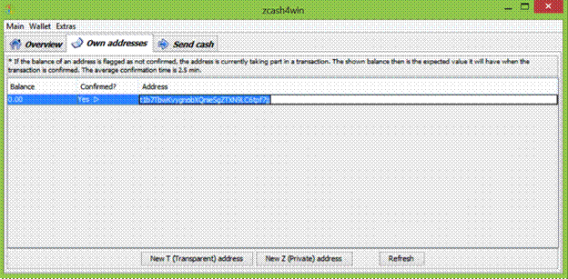 Zcash Address