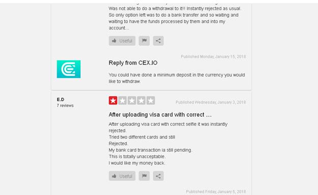 Cex.io staff replying