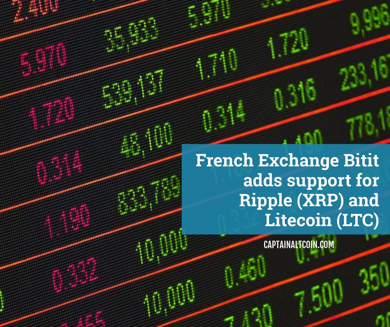 French Exchange Bitit adds support for Ripple (XRP) and ...