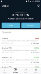 Electroneum digital wallet