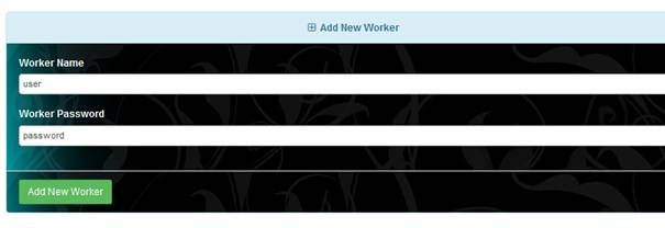 Add New Worker