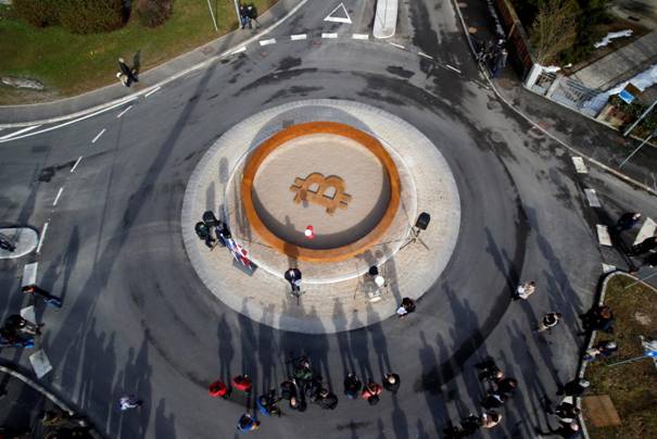 Bitcoin monument