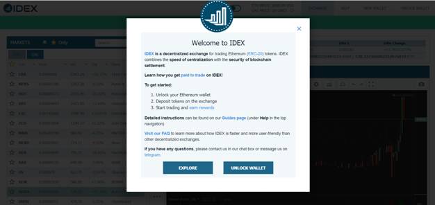 account on IDEX