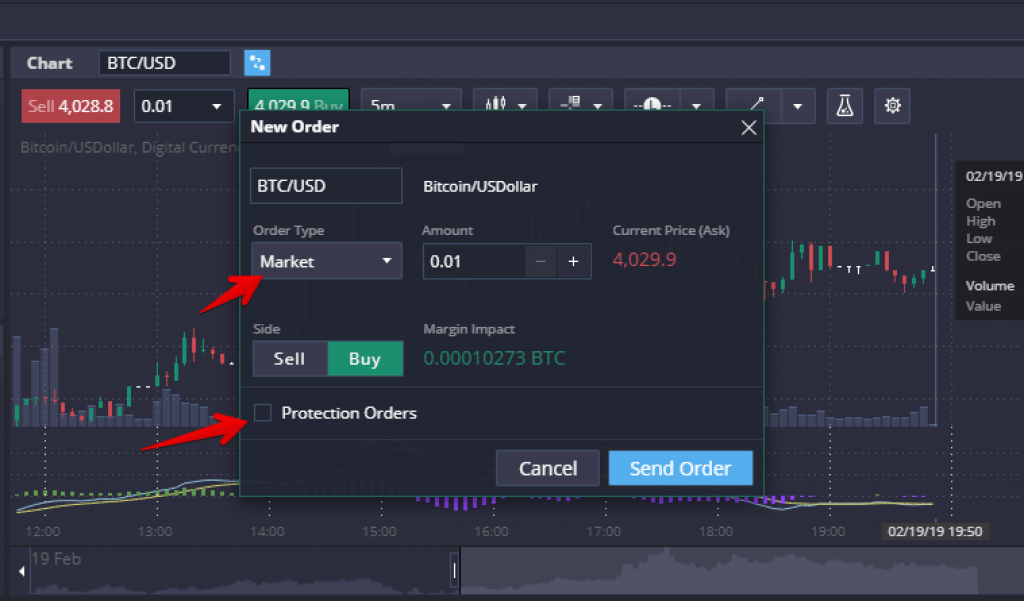 prime xbt placing an order