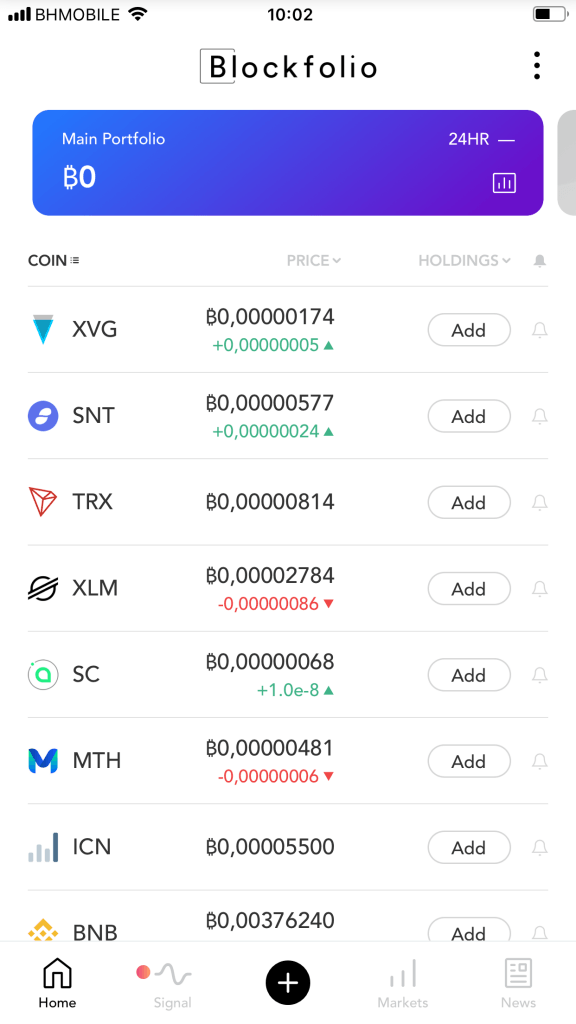 blockfolio app slow