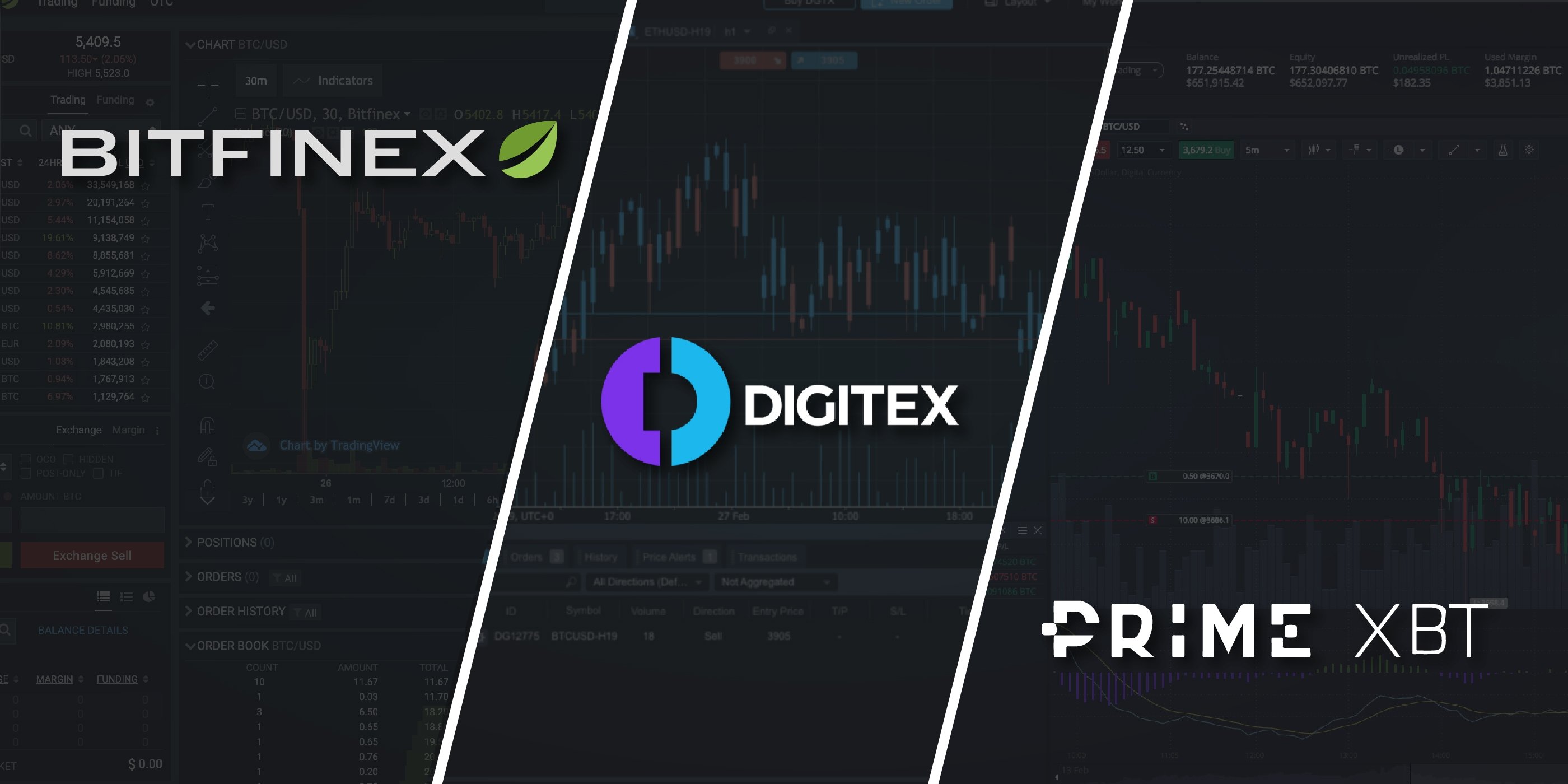 BITFINEX DIGITEX PRIMEXBT