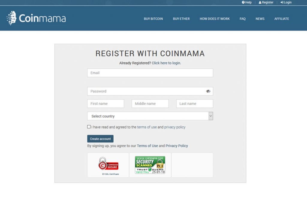 coinmama login