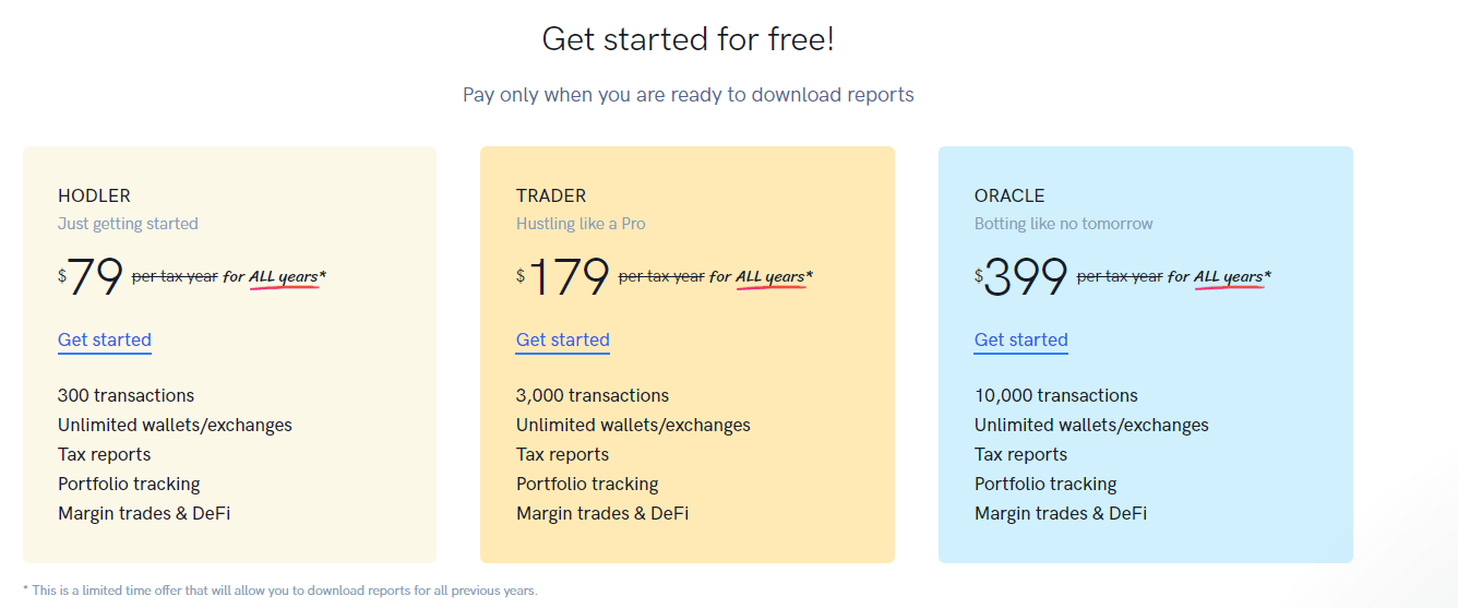 koinly pricing