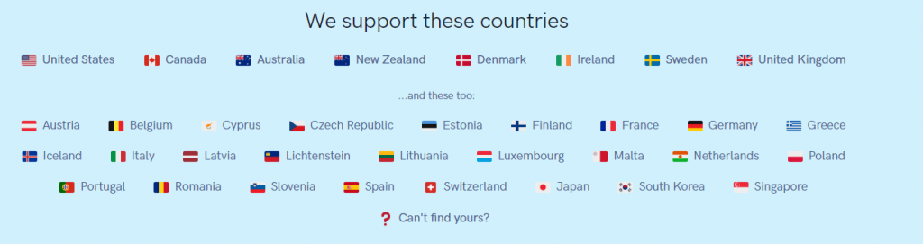 koinly supported countries
