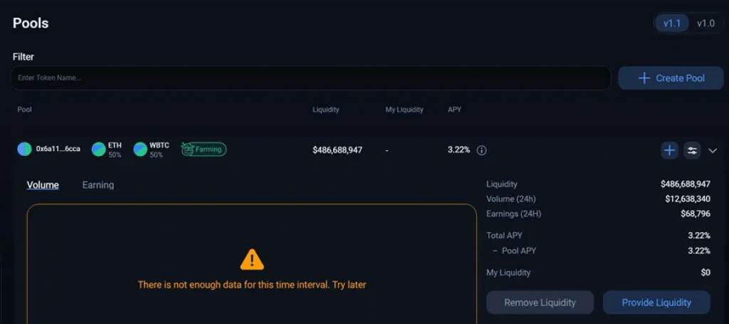 1inch Adding Liquidity Pools