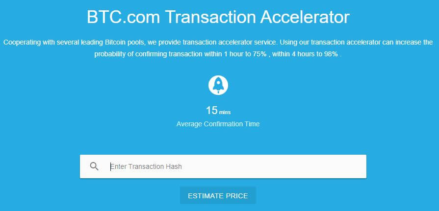 confirm tx accelerator bitcoin