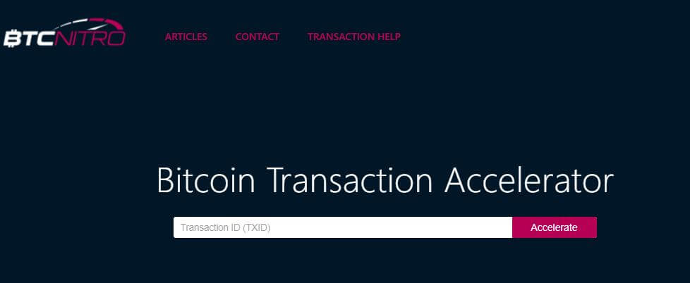 confirm tx accelerator bitcoin