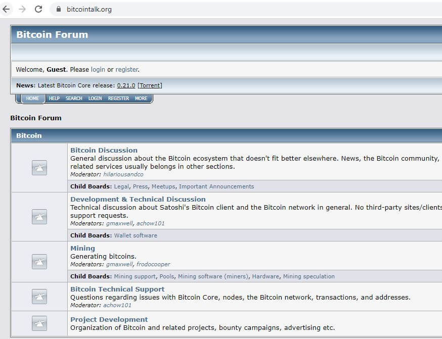 Bitcoin Forum - Bitcoin Talk