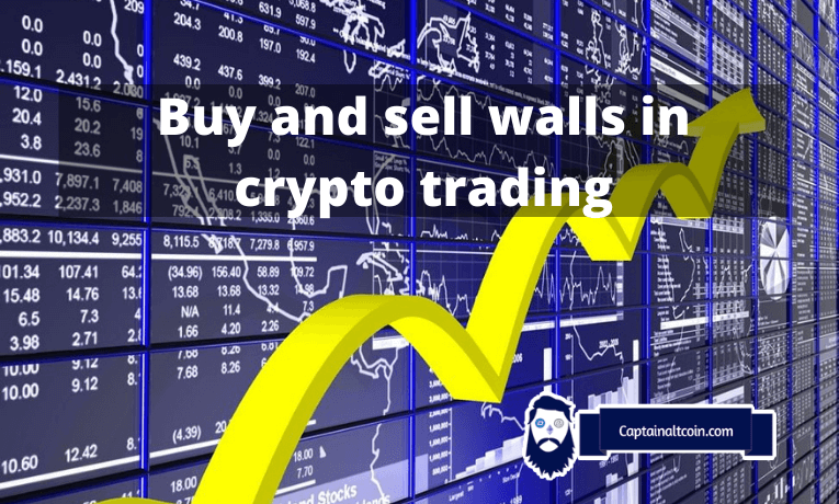 Buy and sell walls in crypto trading