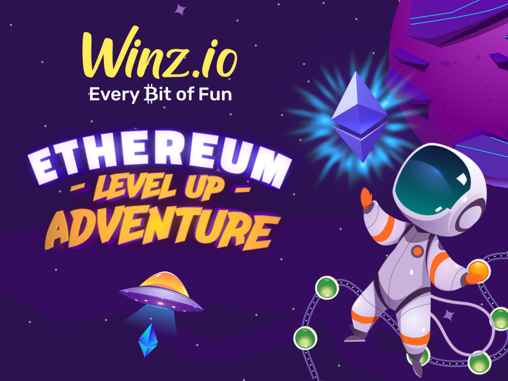 Winz Offering 25 ETH Prize Pool in its Ethereum Level Up Adventure