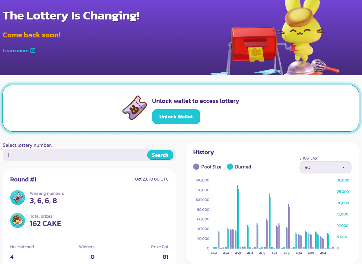 Pancakeswap Lottery