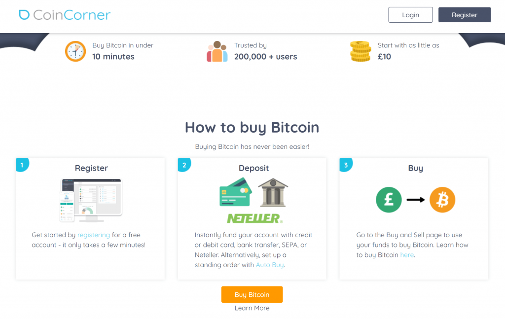 How to buy bitcoin via coincorner