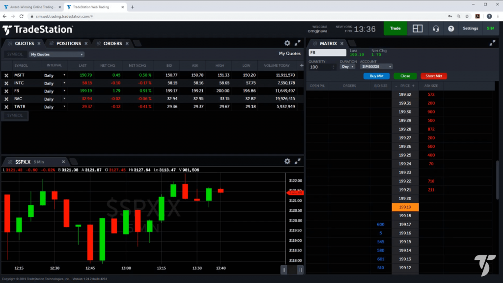 Tradestation web platform