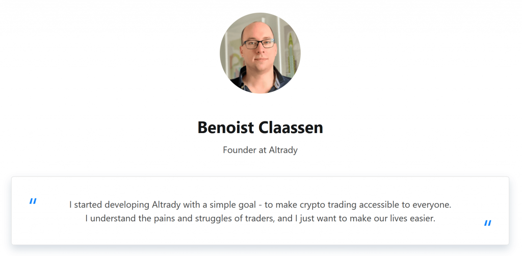 Benoist Claassen Altrady Founder