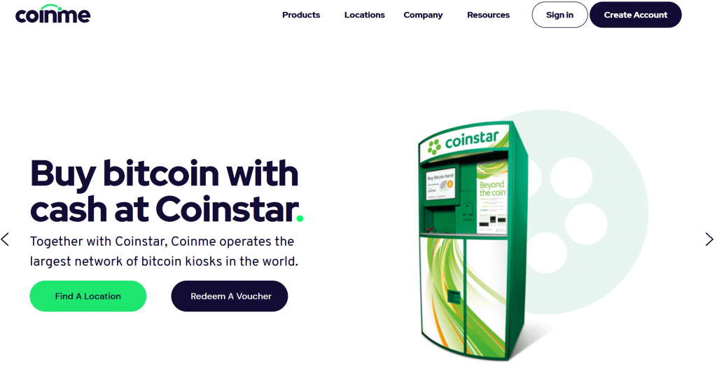 Coinme homepage