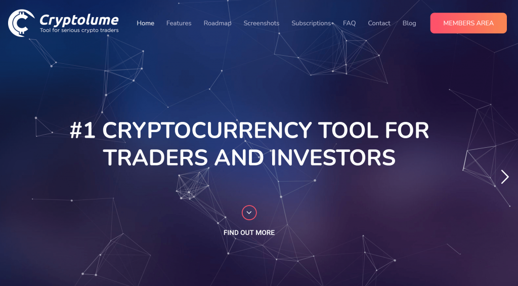 Cryptolume homepage