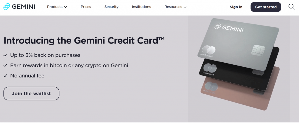 Gemini Credit Card