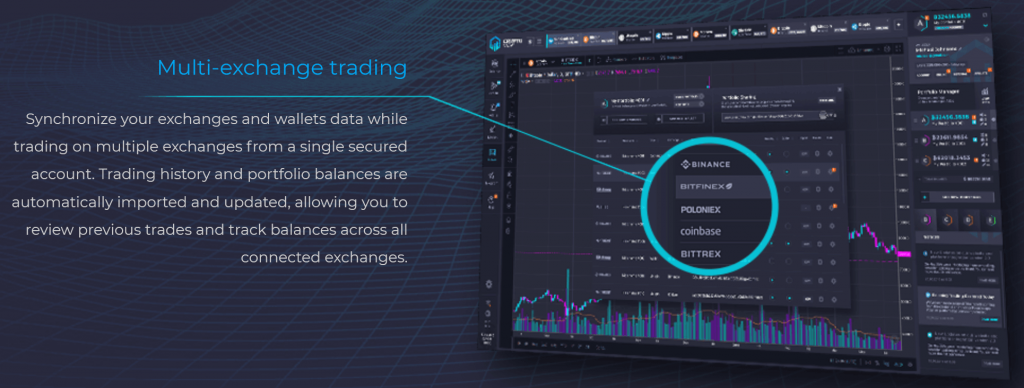 Cryptoview multiexchange trading