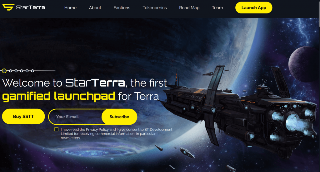 StarTerra homepage