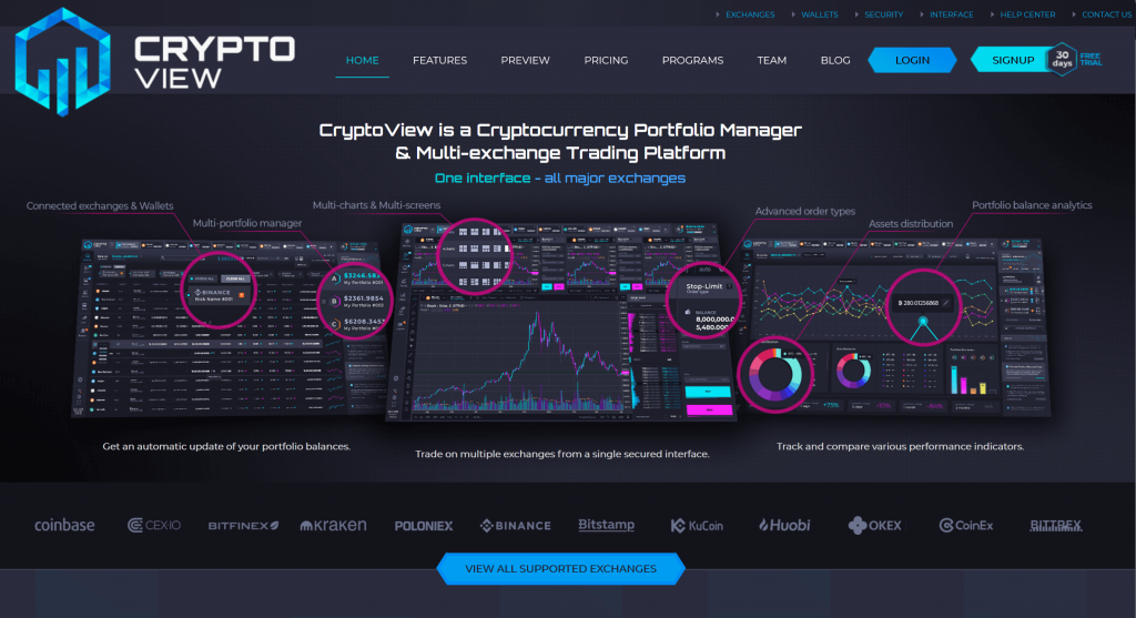 cryptoview homepage