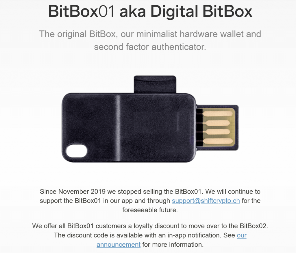 Bitbox01 digital bitbox