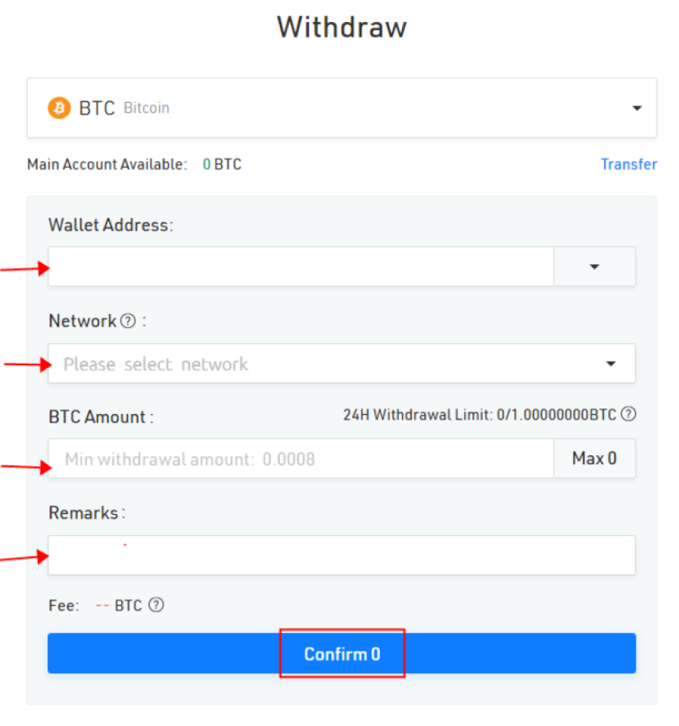 transfer coins out of metamask