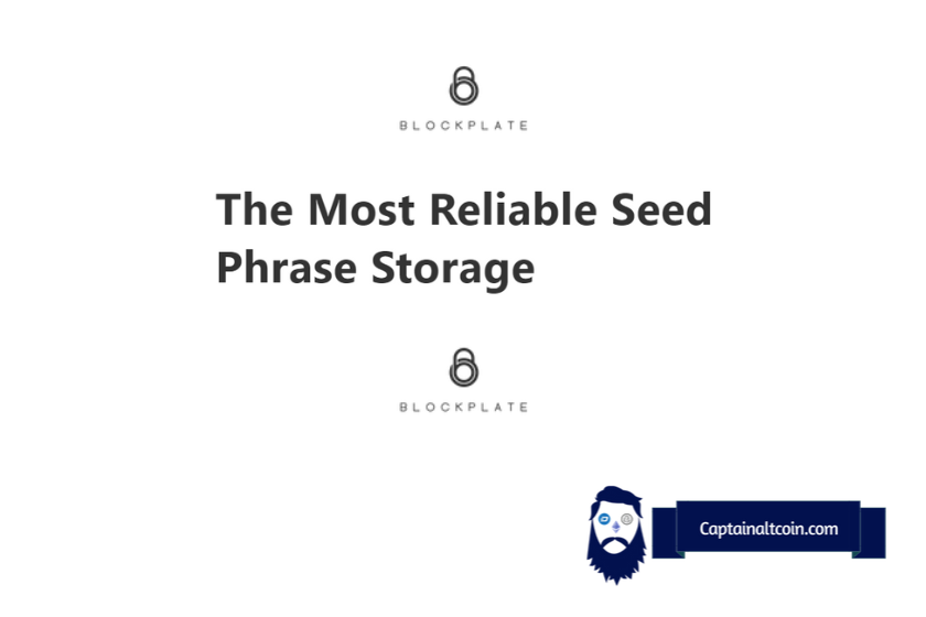 Seed Phrase Storage - Blockplate 12