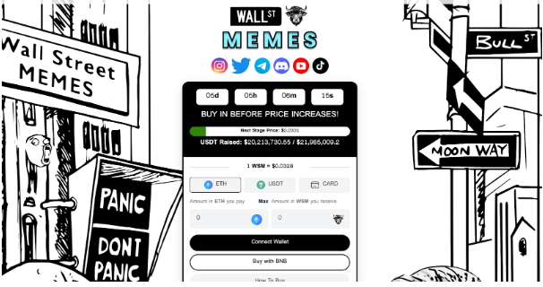 Whale Invests 460 ETH ($840,000) in Wall Street Memes Presale – Can WSM Outdo PEPE?