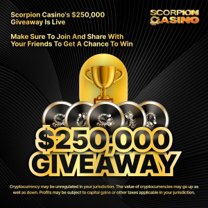 $250K Giveaway Attracts Thousands To SCORP Presale, Scorpion Casino Quickly Becoming The #1 Online Casino