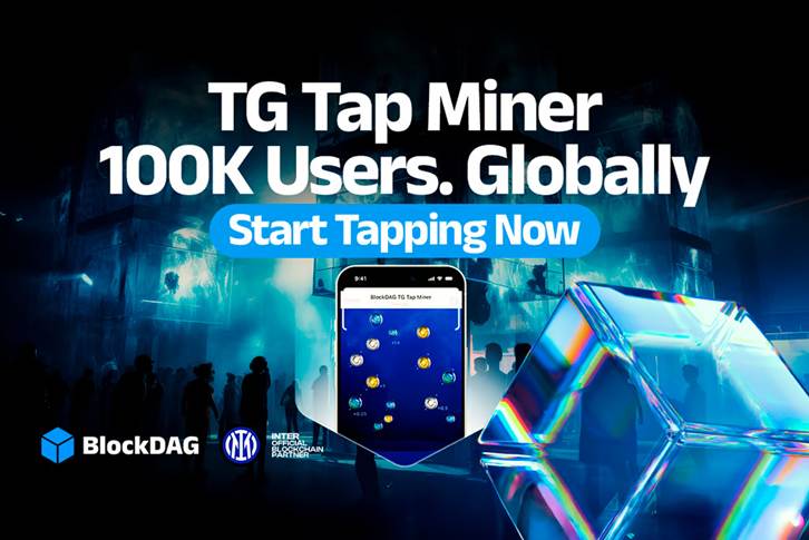 BlockDAG’s TG Tap Miner Reaches 100K Users— Meanwhile, AIOZ & MANTRA (OM) Falter Under Market Stress