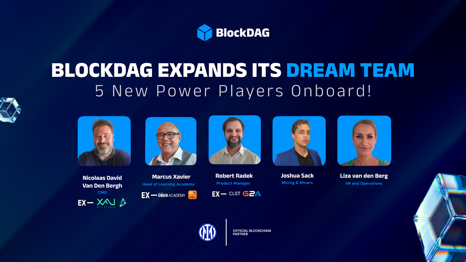 Five New Voices, One Goal: BlockDAG's Expanded Team Amplifies Path to $1, While Ethereum and Solana Seek Recovery