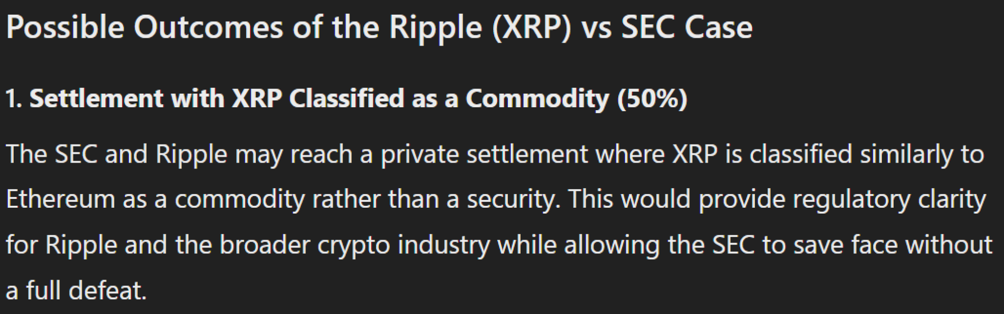 We Asked AI To Predict Possible Outcomes of Ripple (XRP) vs SEC Case ...